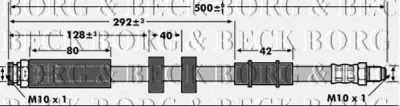 BORG & BECK bbh6910 -  Тормозной шланг